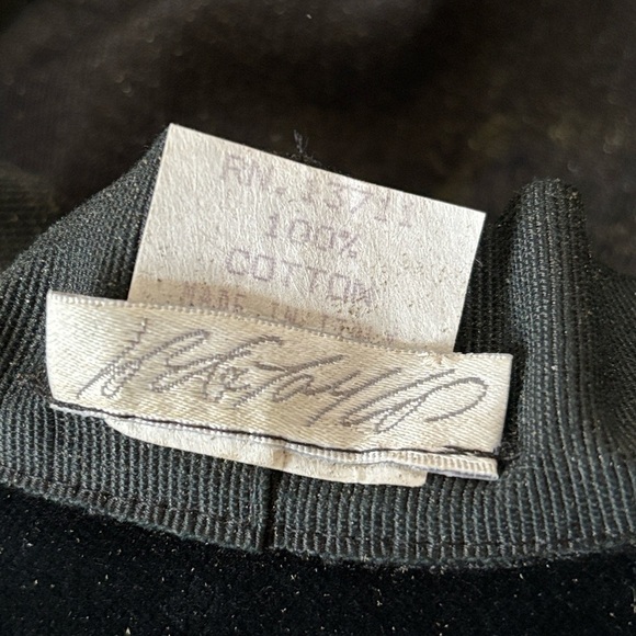 Vintage Lord & Taylor Black Velvet Kentucky Derby Wide Brim Feathers Dress Hat main image 13